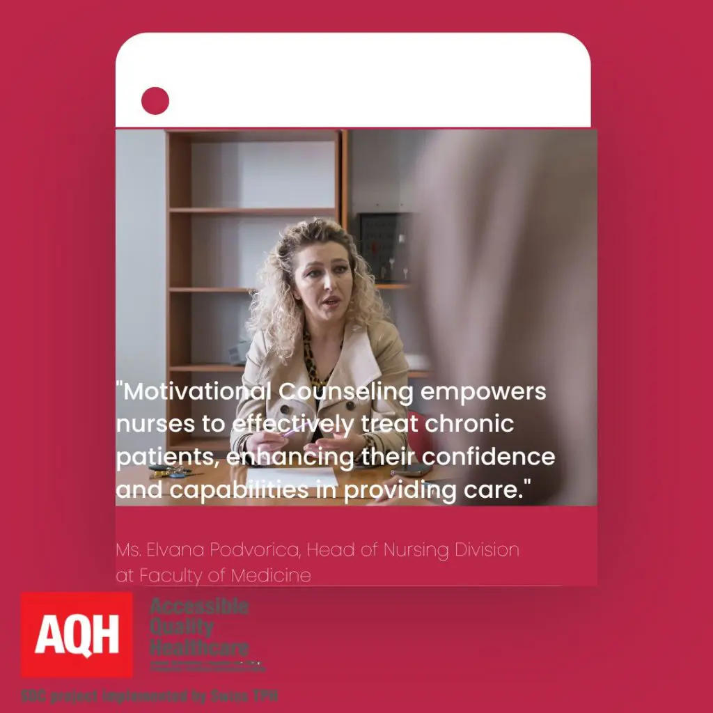 Ms. Elvana Podvorica, Head of the Nursing Department, shares her insights: