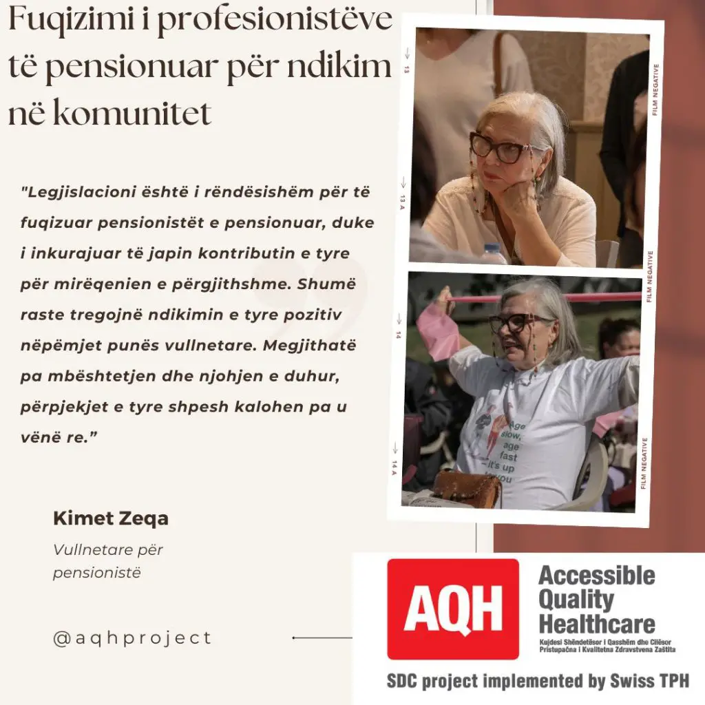 Kimet Zeqa, a participant in the ‘International Elderly Day’